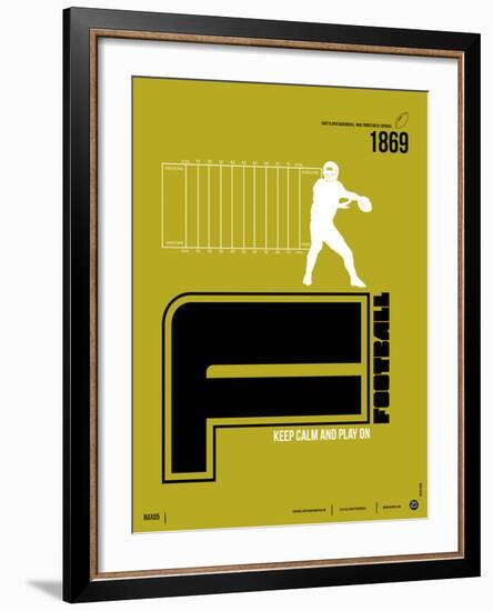 Football Poster-NaxArt-Framed Art Print