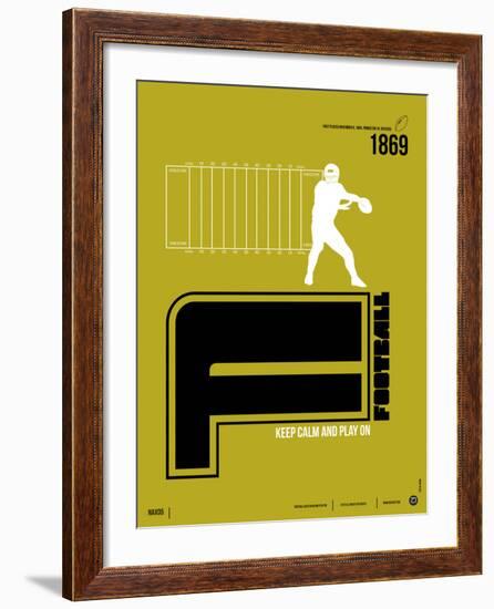 Football Poster-NaxArt-Framed Art Print