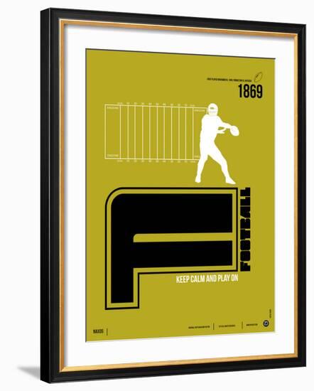 Football Poster-NaxArt-Framed Art Print