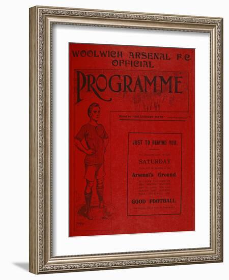 Football Programme-null-Framed Giclee Print