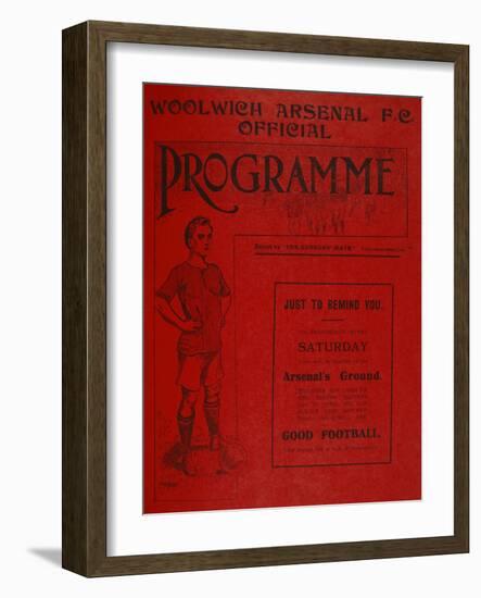 Football Programme-null-Framed Giclee Print