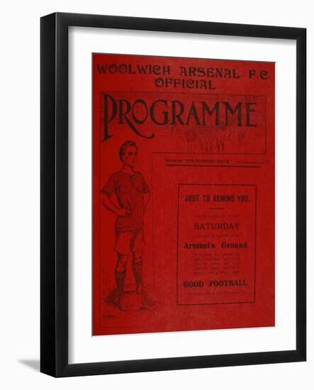 Football Programme-null-Framed Giclee Print