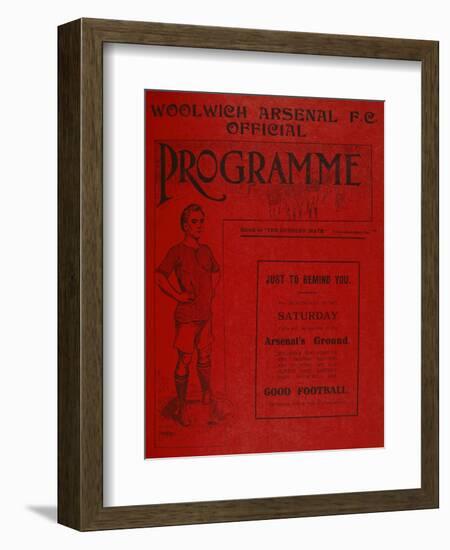 Football Programme-null-Framed Giclee Print