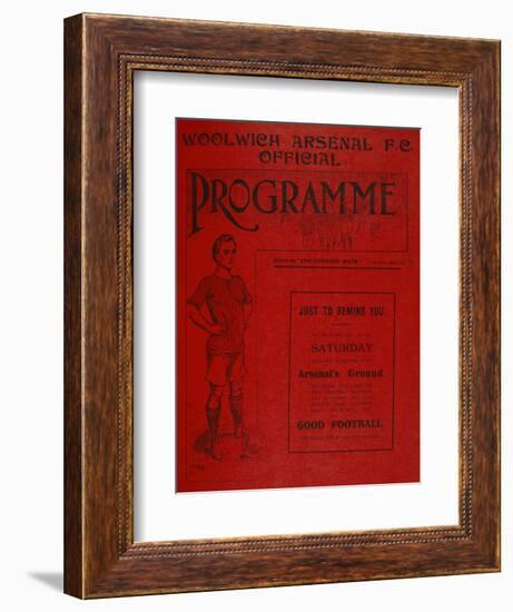 Football Programme-null-Framed Giclee Print