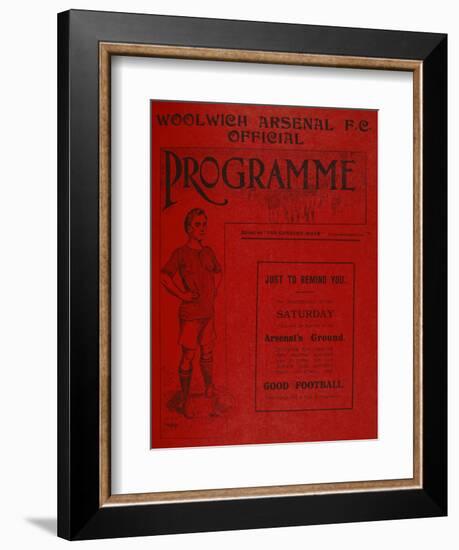 Football Programme-null-Framed Giclee Print