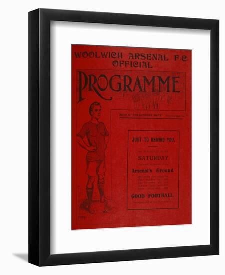 Football Programme-null-Framed Giclee Print