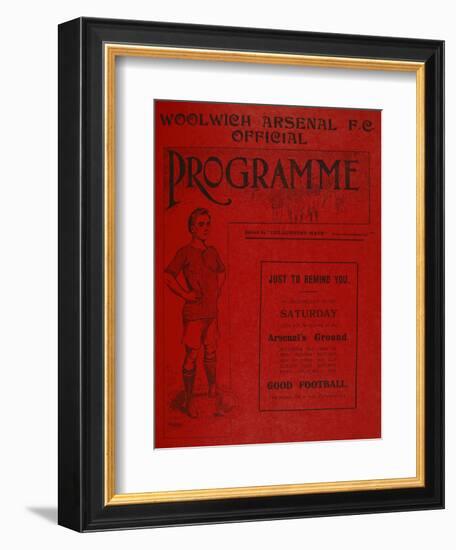 Football Programme-null-Framed Giclee Print