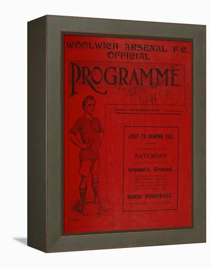 Football Programme-null-Framed Premier Image Canvas