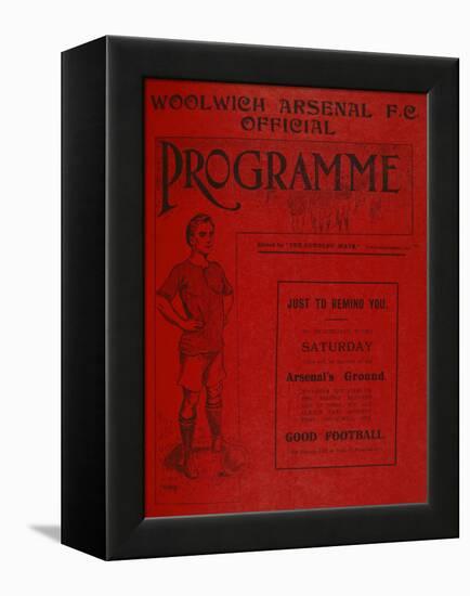 Football Programme-null-Framed Premier Image Canvas