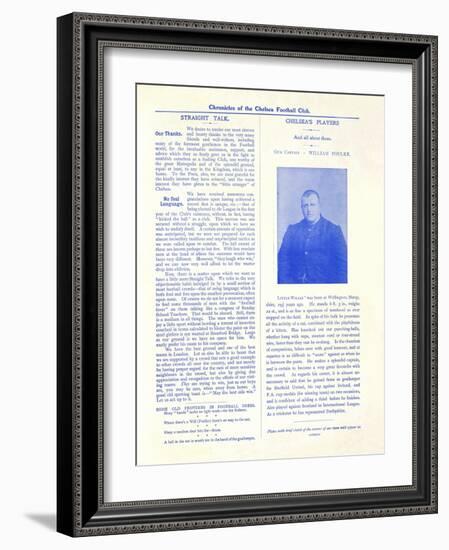 Football Programme-null-Framed Giclee Print