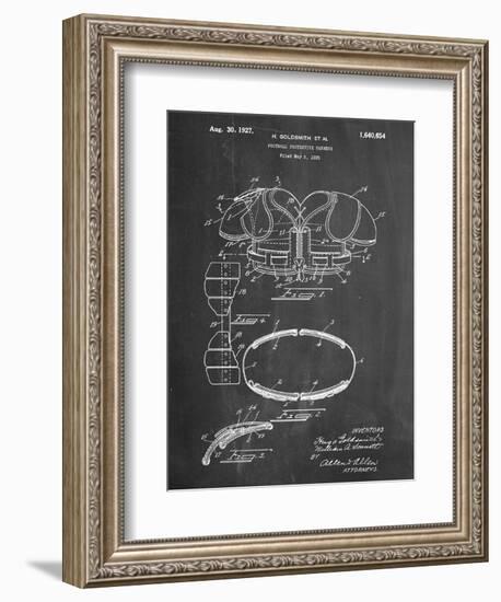 Football Shoulder Pads Patent--Framed Art Print