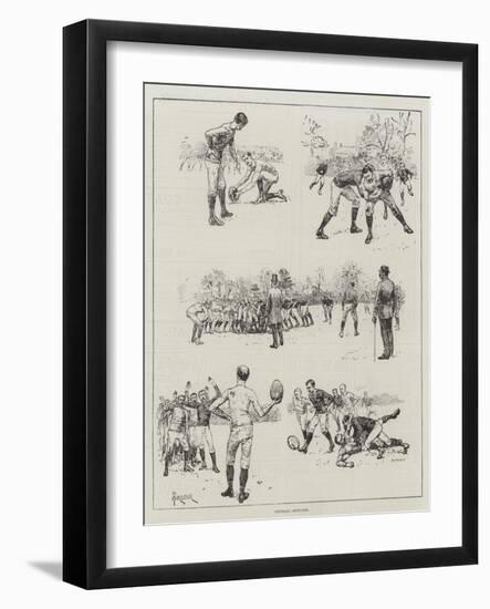 Football Sketches-Amedee Forestier-Framed Giclee Print