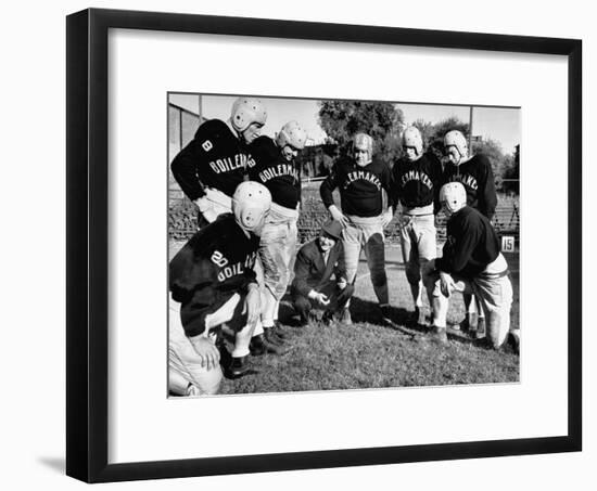 Football Team for the Boilermakers' Union-J^ R^ Eyerman-Framed Photographic Print