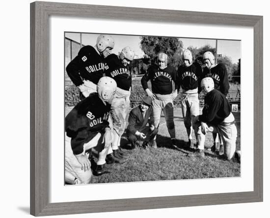 Football Team for the Boilermakers' Union-J^ R^ Eyerman-Framed Photographic Print