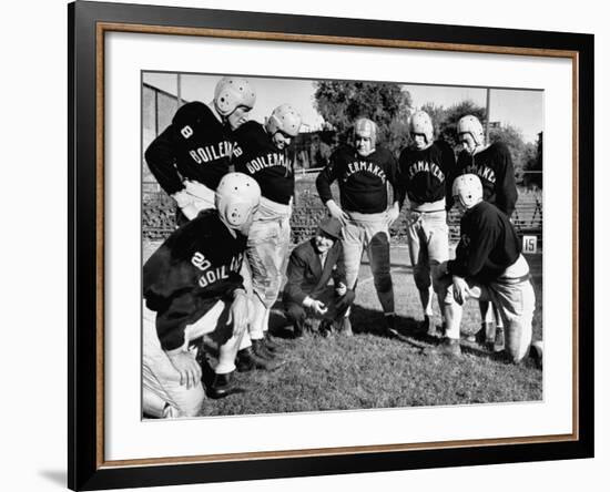 Football Team for the Boilermakers' Union-J^ R^ Eyerman-Framed Photographic Print