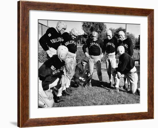 Football Team for the Boilermakers' Union-J^ R^ Eyerman-Framed Photographic Print