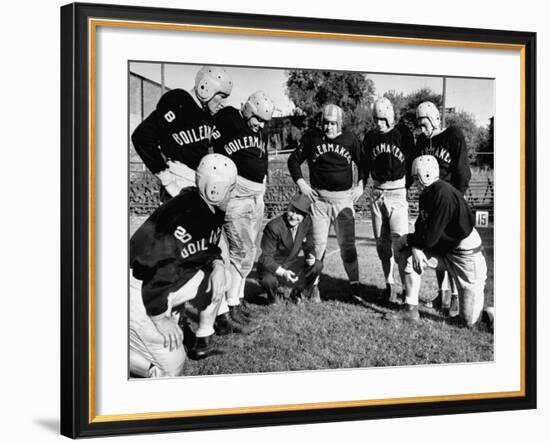 Football Team for the Boilermakers' Union-J^ R^ Eyerman-Framed Photographic Print