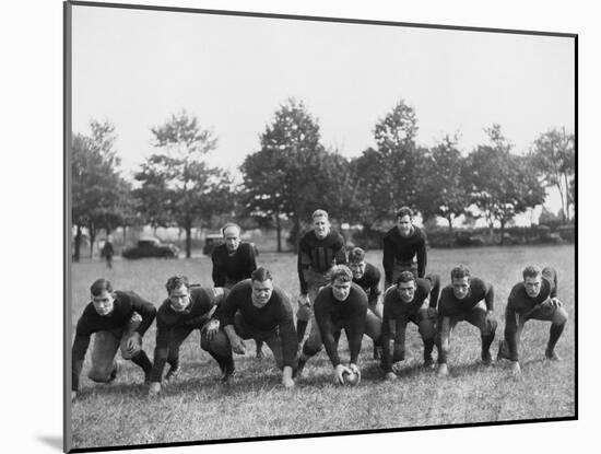 Football Team in Field-Everett Collection-Mounted Photographic Print
