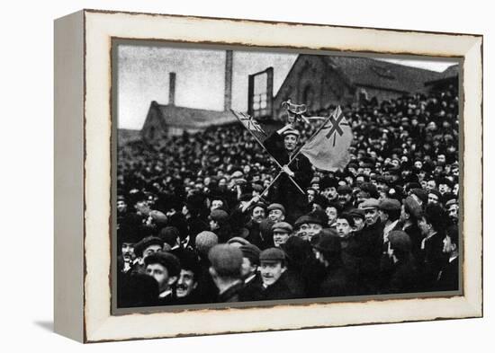 Football: the Cup Tie Crowd at Derby, 1903-null-Framed Premier Image Canvas