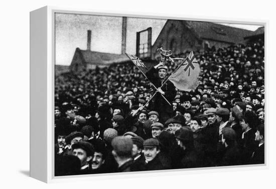 Football: the Cup Tie Crowd at Derby, 1903-null-Framed Premier Image Canvas
