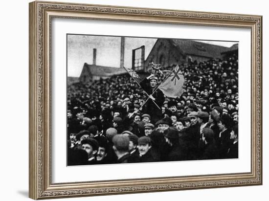 Football: the Cup Tie Crowd at Derby, 1903-null-Framed Photographic Print