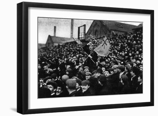 Football: the Cup Tie Crowd at Derby, 1903-null-Framed Photographic Print