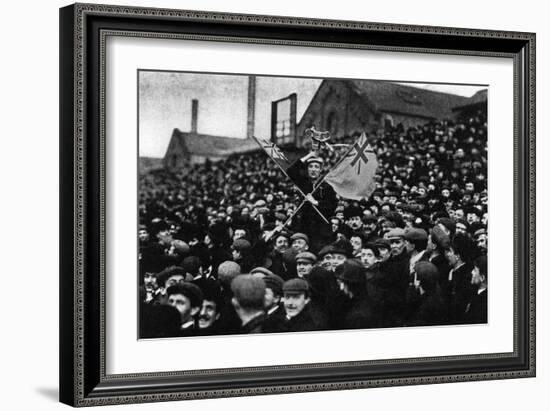 Football: the Cup Tie Crowd at Derby, 1903-null-Framed Photographic Print