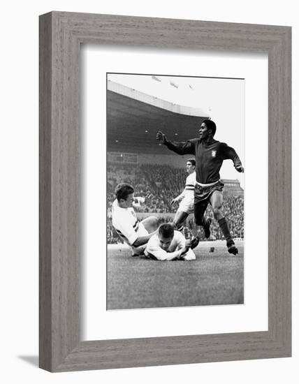 Football World Cup 1966 Portugal 3 Hungary 1. in Manchester-null-Framed Photographic Print