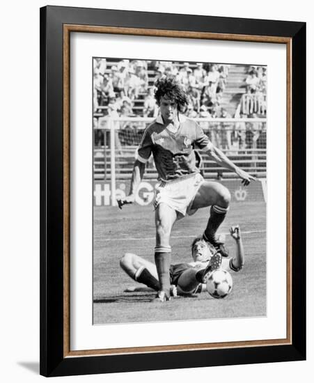 Football World Cup 1982 in Spain : France Team Vs Austria Team, June 28, 1982-null-Framed Photo