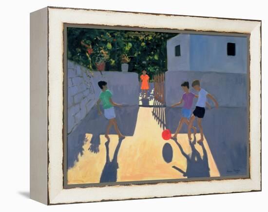 Footballers, Kos, 1993-Andrew Macara-Framed Premier Image Canvas