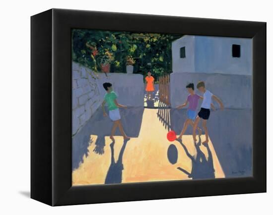 Footballers, Kos, 1993-Andrew Macara-Framed Premier Image Canvas