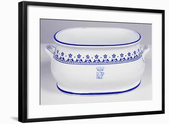 Footbath Basin Bearing Louis Philippe's Monogram-null-Framed Giclee Print