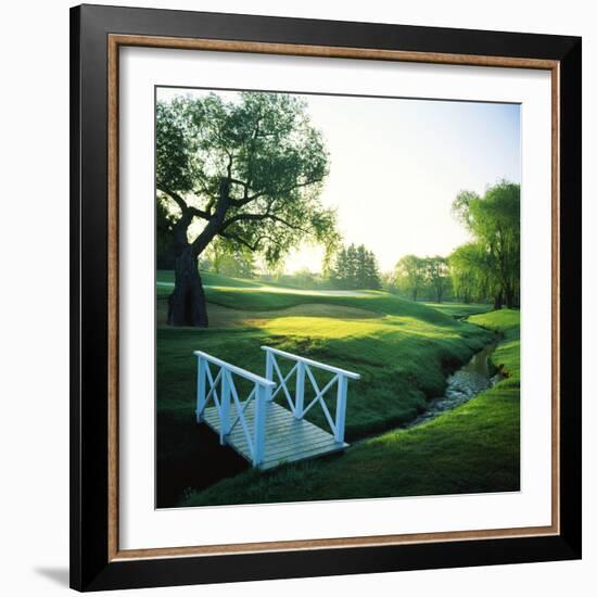 Footbridge in a Golf Course, Inverness Golf Course, Palatine, Cook County, Illinois, USA-null-Framed Photographic Print