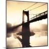 Footbridge In The Setting Sun-P^ Frederic-Mounted Art Print