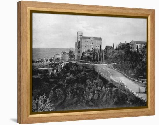 Footbridge Leading to American University of Beirut-null-Framed Premier Image Canvas