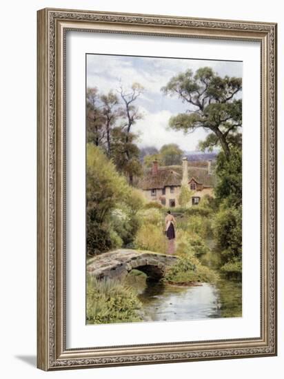 Footbridge, Near Porlock, Somerset-Alfred Robert Quinton-Framed Giclee Print