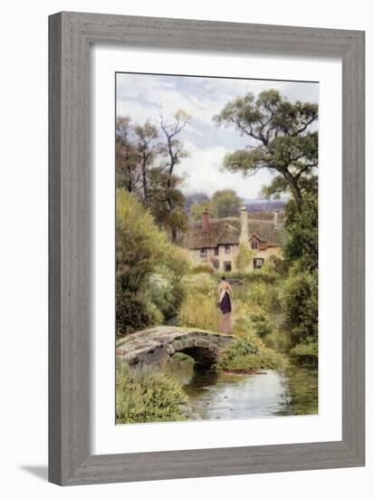 Footbridge, Near Porlock, Somerset-Alfred Robert Quinton-Framed Giclee Print