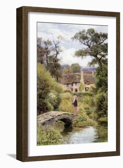 Footbridge, Near Porlock, Somerset-Alfred Robert Quinton-Framed Giclee Print