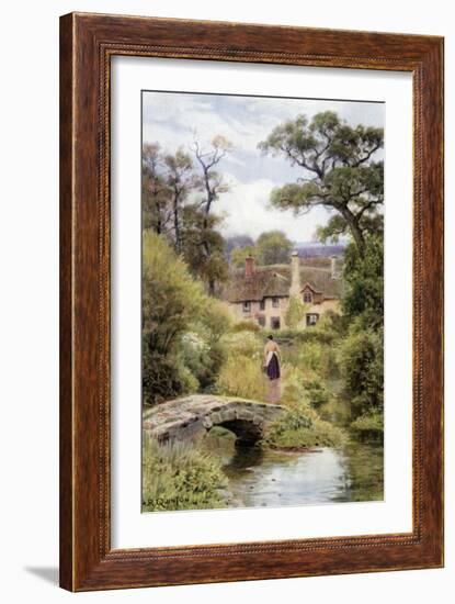 Footbridge, Near Porlock, Somerset-Alfred Robert Quinton-Framed Giclee Print