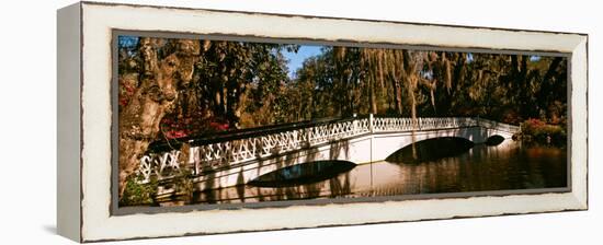 Footbridge over Swamp, Magnolia Plantation and Gardens, Charleston, South Carolina, USA-null-Framed Premier Image Canvas