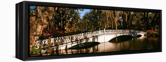 Footbridge over Swamp, Magnolia Plantation and Gardens, Charleston, South Carolina, USA-null-Framed Premier Image Canvas