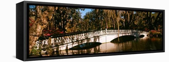 Footbridge over Swamp, Magnolia Plantation and Gardens, Charleston, South Carolina, USA-null-Framed Premier Image Canvas