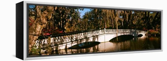 Footbridge over Swamp, Magnolia Plantation and Gardens, Charleston, South Carolina, USA-null-Framed Premier Image Canvas