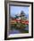 Footbridge spanning moat at Matsumoto Castle-Rudy Sulgan-Framed Photographic Print