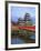 Footbridge spanning moat at Matsumoto Castle-Rudy Sulgan-Framed Photographic Print