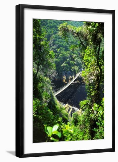 Footbrige over Storms River, Tsitsikamma National Park, South Africa-Amanda Hall-Framed Photographic Print