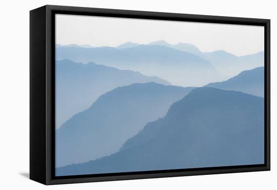 Foothills of the Himalayas in East Bhutan Take on an Ethereal Appearance in Early Morning Mist-Alex Treadway-Framed Premier Image Canvas