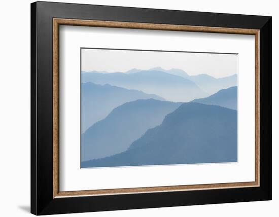 Foothills of the Himalayas in East Bhutan Take on an Ethereal Appearance in Early Morning Mist-Alex Treadway-Framed Photographic Print