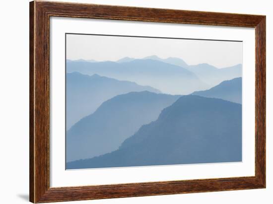 Foothills of the Himalayas in East Bhutan Take on an Ethereal Appearance in Early Morning Mist-Alex Treadway-Framed Photographic Print