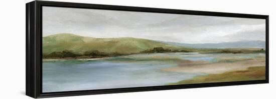 Foothills with Lake-Carol Robinson-Framed Stretched Canvas